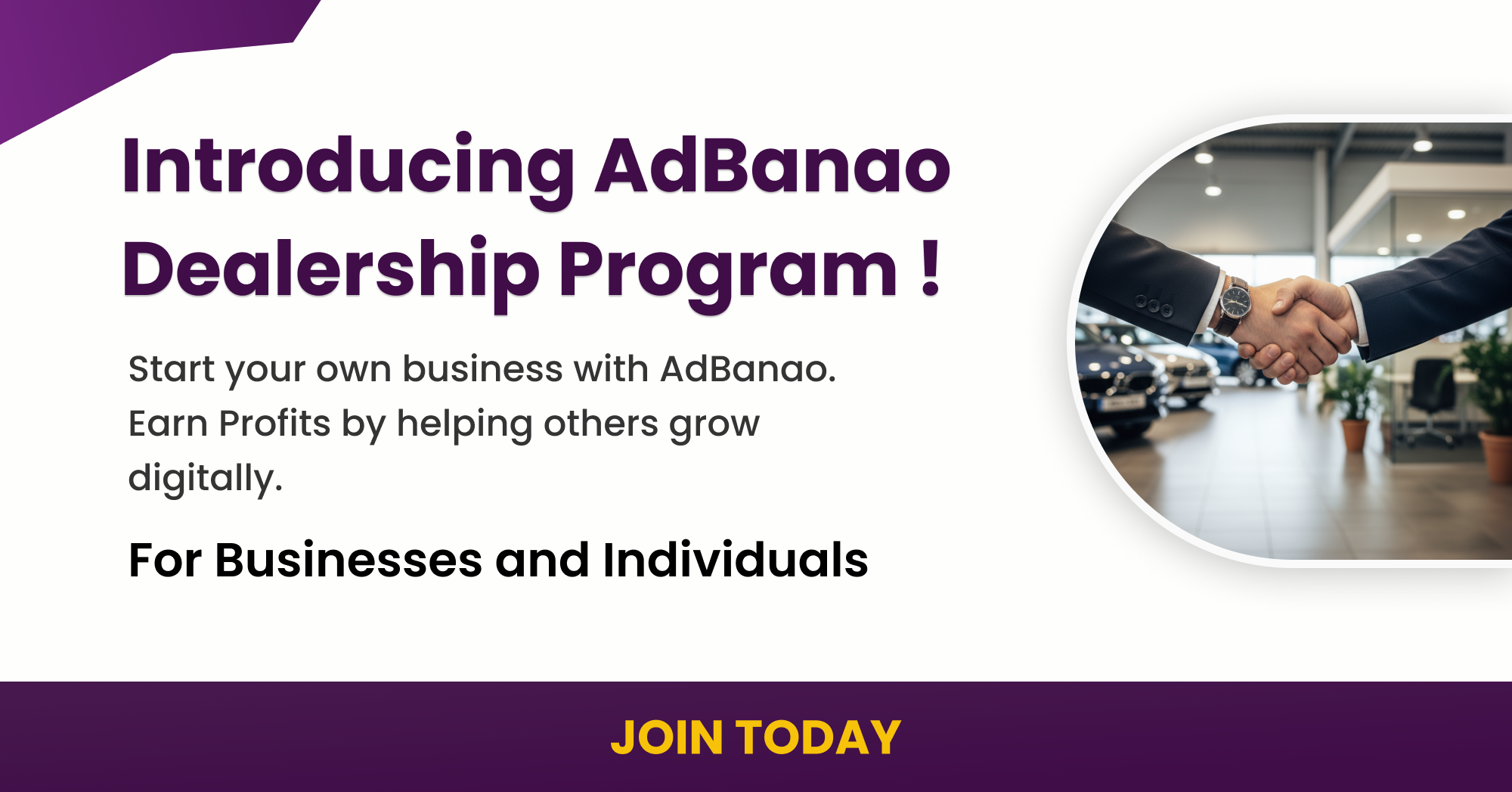 Dealership program posters